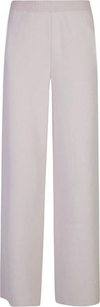 Eleventy Wide Trousers, female, White, S, Cashmere Cotton Elastic Trousers