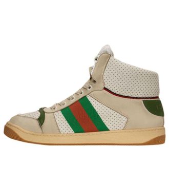 Gucci Screener High White Green 563485-0YI30-9560