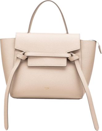 Celine Pre-owned Celine Nano Grained Calfskin Belt Bag Ladies S-AL-4271