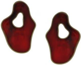 Olivia Welles Helia Abstract Earrings in Gold /Red at Nordstrom Rack