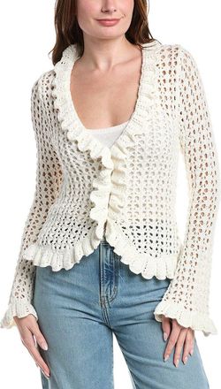 L'agence Lagence Solaris Open-Knit Cardigan