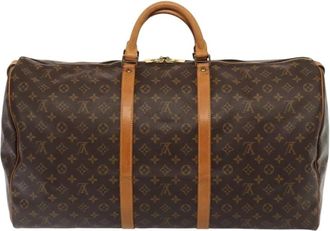 Louis Vuitton Pre-owned Weekend Bags, female, Brown, Size: ONE SIZE Pre-owned Monogram Keepall Duffle Bag