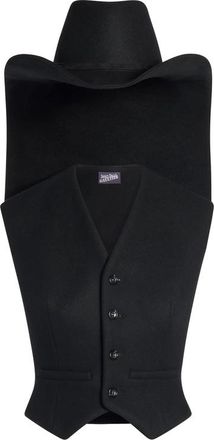 Jean Paul Gaultier Hat-detail Tailored Gilet