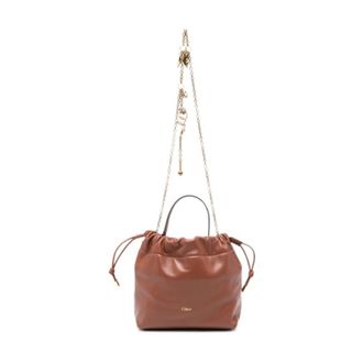 Chlo&eacute; Icons Small Shoulder Bag - female - Chlo&eacute; - Bucket Bags - Brown - ONE SIZE - Bags