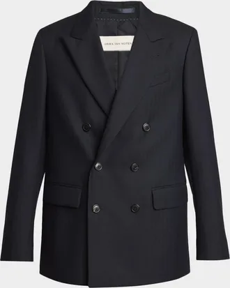 Dries Van Noten Men & apos;s Buforden Double-Breasted Wool Jacket