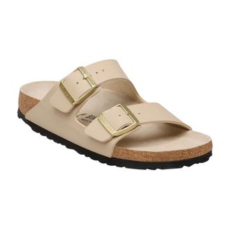 Birkenstock Sliders, female, Beige, Size: 9 US Arizona