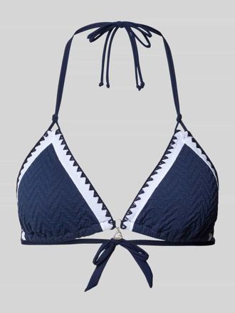 Banana Moon Banana Moon Bikini-Oberteil mit Strukturmuster Modell BLUCO in Dunkelblau, Gr&ouml;&szlig;e XXL