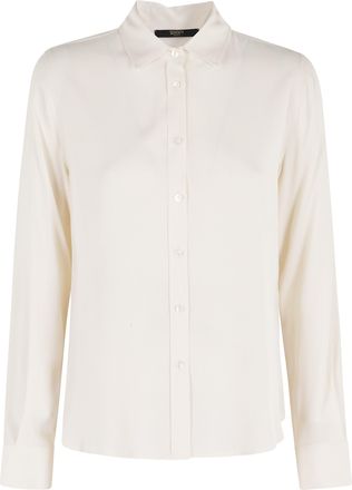 Seventy Cream Soft Shirt-Collar Mother-Of-Pearl Acetate-Blend Shirt