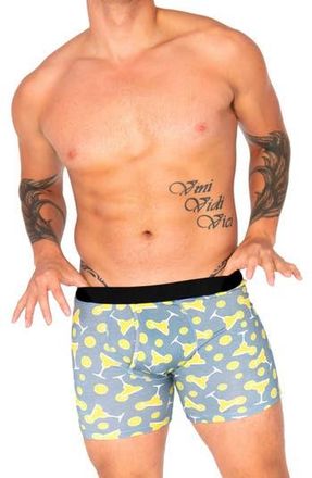 Warriors & Scholars Cocktail Boxer Briefs in Grey at Nordstrom Rack, Size Xx-Large