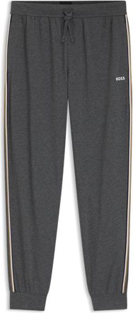 BOSS Pajama pants in stretch cotton with signature side stripes