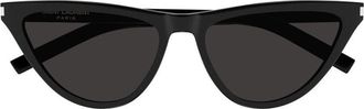 Saint Laurent SL550SLIM001 Cat Eye Sunglasses - Black