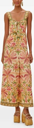 Farm Rio Palm Dream jumpsuit - Beige