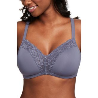 Montelle Intimates Dream Wireless T-Shirt Bra in Crystal Grey at Nordstrom, Size 32F