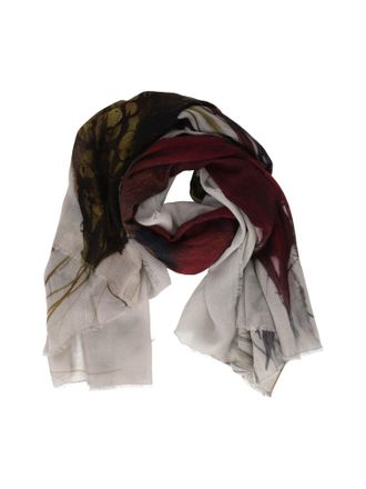 Faliero Sarti Protea Floral Wool-Cashmere Scarf