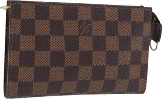 Louis Vuitton Pre-owned Clutches, female, Brown, Size: ONE SIZE Pre-owned Canvas Clutch