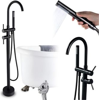 OEM Grifo De Ba&ntilde;era Independiente De Lat&oacute;n, Exclusivo Cobre, Ducha Negra