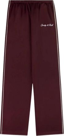 Sporty & Rich Signature Logo Retro Track Pant - Dames - Sweatpants - Bruin - S - Broeken
