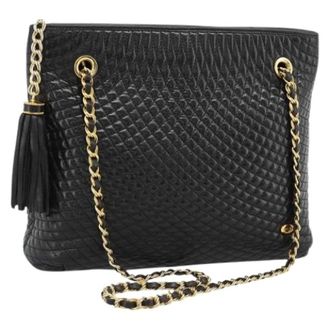 Bally Pre-owned Leren Schoudertas - Dames - Vintage Schoudertas - Zwart - ONE Size - Leer - Vintage