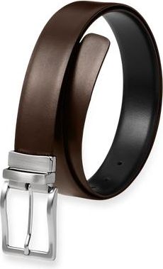 Paul Fredrick Evan Reversible Belt in Black/brown at Nordstrom, Size 40