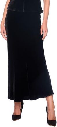 Susana Monaco Velvet Bias Cut Skirt in Black at Nordstrom Rack, Size X-Small