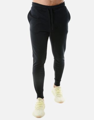 Lyle & Scott Mens Lyle & Scott Mens Fleece Joggers Casual Skinny Fit Gym Bottom Workout Sweatpants - Black - Size: Regular/36