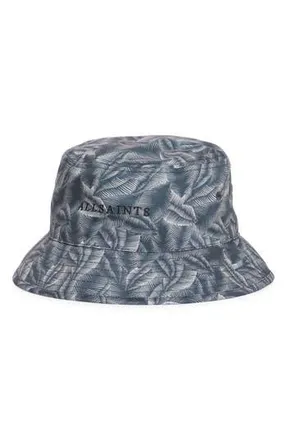 AllSaints Marseille Twill Bucket Hat in Gray Multi at Nordstrom Rack