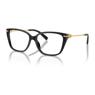 Tiffany & Co. Zwarte Brillenmonturen - unisex - Brillen - Zwart - 53 MM - Accessoires