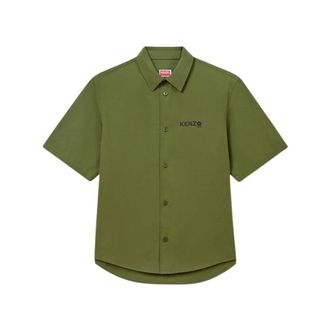 Kenzo Heren, Overhemden, Groen, Maat: XL