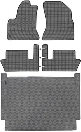 OEM Citro&euml;n C4 Grand Picasso I Van De 10/2006 A 08/2013 Set - Alfombrillas De Goma Para Coche + Alfombrilla Para Maletero