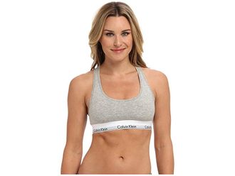 Calvin Klein Underwear Modern Cotton Unlined Wireless Bralette QF7990 Womens Bra Grey Heather : XS (Womens 2), Cotton/Jersey/Modal