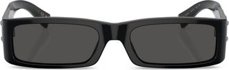Dolce & Gabbana Eyewear DG4444 rectangle frame sunglasses - men - Plastic - 55 - Black