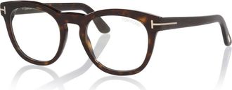 Tom Ford 51mm Round optical glasses in Tortoise at Nordstrom