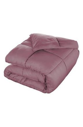 Superior Reversible Down Alternative Comforter in Mauve at Nordstrom Rack, Size Twin/twin Xl