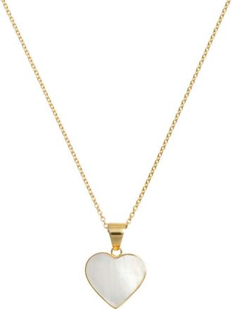 Freya Rose Necklace With MOP Heart in Mother Of Pearl at Nordstrom
