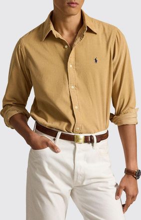 Polo Ralph Lauren Corduroy Shirt with Button-Down Collar and Logo