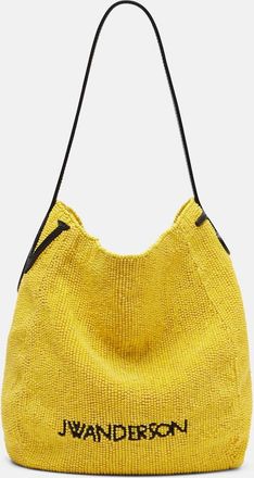 J.W.Anderson Bulb Small beaded leather-trimmed shoulder bag