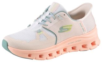 Skechers Slip-On Sneaker SKECHERS Vegan Slip-ins: Glide-Step Pro, Damen, Gr. 35, beige (wei&szlig; beige kombiniert), Synthetik, Textil, Schuhe Slip-On Sneaker, Snea