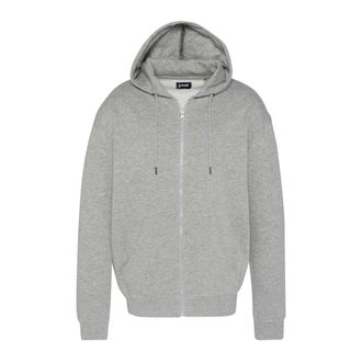 Schott NYC Zip-through Hoodie - Heren - Vesten met rits - Grijs - M - Katoen - Hoodies & sweatvesten