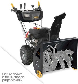 Alpina Spazzaneve a scoppio Alpina AS 62 P, 212 cc, 62 cm di ampiezza di lavoro, a due stadi, 5 velocit&agrave; + retromarcia, ruote da 14, luci a LED, getto di