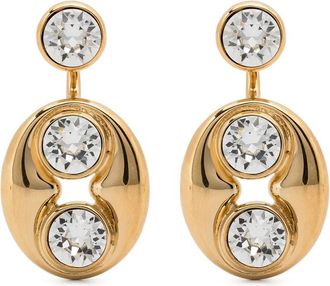 Amina Muaddi Iris Drop Earrings