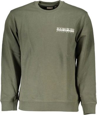 Napapijri Groen Katoenen Sweatshirt voor Mannen - Heren - Sweatshirts - Groen - 2XL - Katoen - Hoodies & sweatvesten