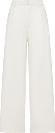 Max Mara WIDE COTTON AND LINEN TROUSERS - Smaxmara - Woman