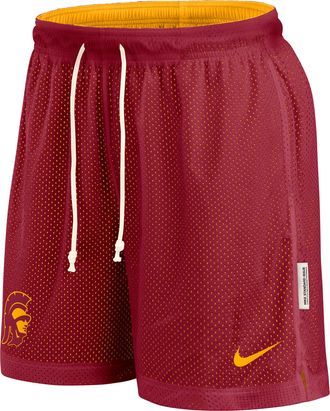 Nike USC Reversible Nike Mens Dri-FIT College Shorts in Red | 02YK08DBSCJ-NTL