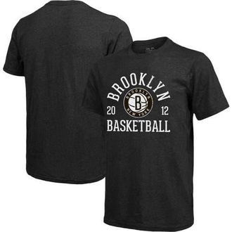 Majestic Threads Mens Majestic Threads Heathered Black Brooklyn Nets Ball Hog Tri-Blend T-Shirt in Heather Black at Nordstrom, Size Small