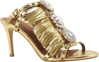 Kurt Geiger Heeled Mules - Dames - Sandalen met hakken - Geel - 36 EU - Schoenen