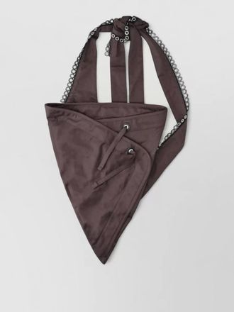 Kiko Kostadinov triangle shoulder bag eyelet detail adjustable strap