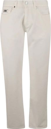Versace Witte Denim Broek Niet-Stretch - Heren - Slim Fit Jeans - Wit - W32 - Denim - Jeans