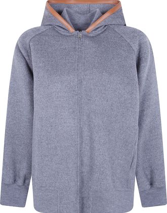 Semicouture Jacket Hooded Double Wool Hooded Bomber