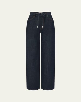Frame Denim The Off-Duty Drawstring Bow Jeans