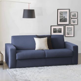 Talamo Italia Talamo Italia - Sofa Cama Alicia, Sof&aacute; De 3 Plazas, 100% Made In Italy, Sof&aacute; De Sal&oacute;n Con Apertura Giratoria, En Tela Acolchada, Con Reposabrazos Delg